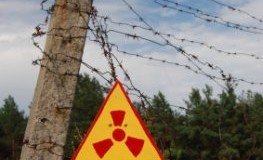 Atom-Warnschilder in Tschernobyl