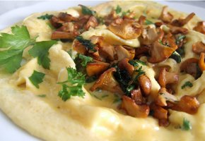 Diät: Omelette aux girolles mit Pilzen