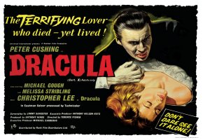 Filmplakat Dracula mit Peter Cushing