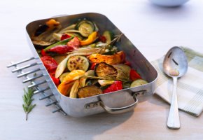 Gemüse Ratatouille - viel Eiweiß und wenig Fett