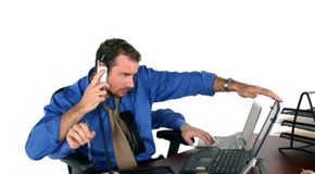 Kommunikationsstress: Multitasking im Büro