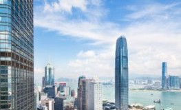 Panoramasicht von Hong Kong