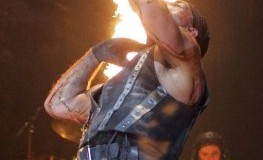 Till Lindemann - Rammstein Performance - Konzert im Madison-Square-Garden in New-York 2010