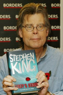Stephen King bei einer Präsentation von seinem Buch in London